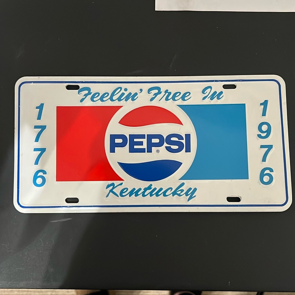 1776-1976 Bicentennial Pepsi Kentucky plates